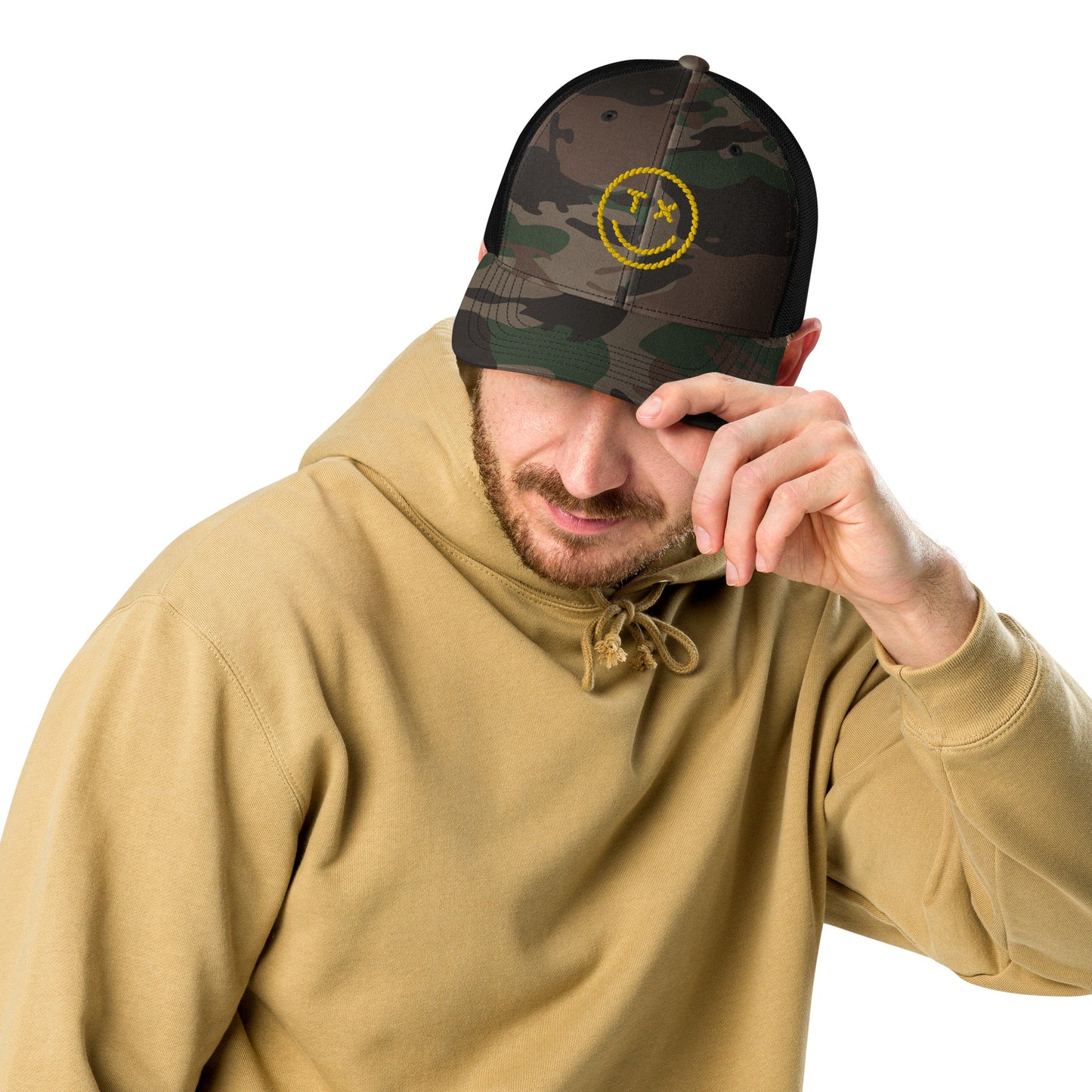 TX Smile Rope - Camouflage trucker hat