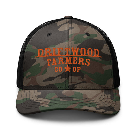 Driftwood CO-OP Camouflage trucker hat