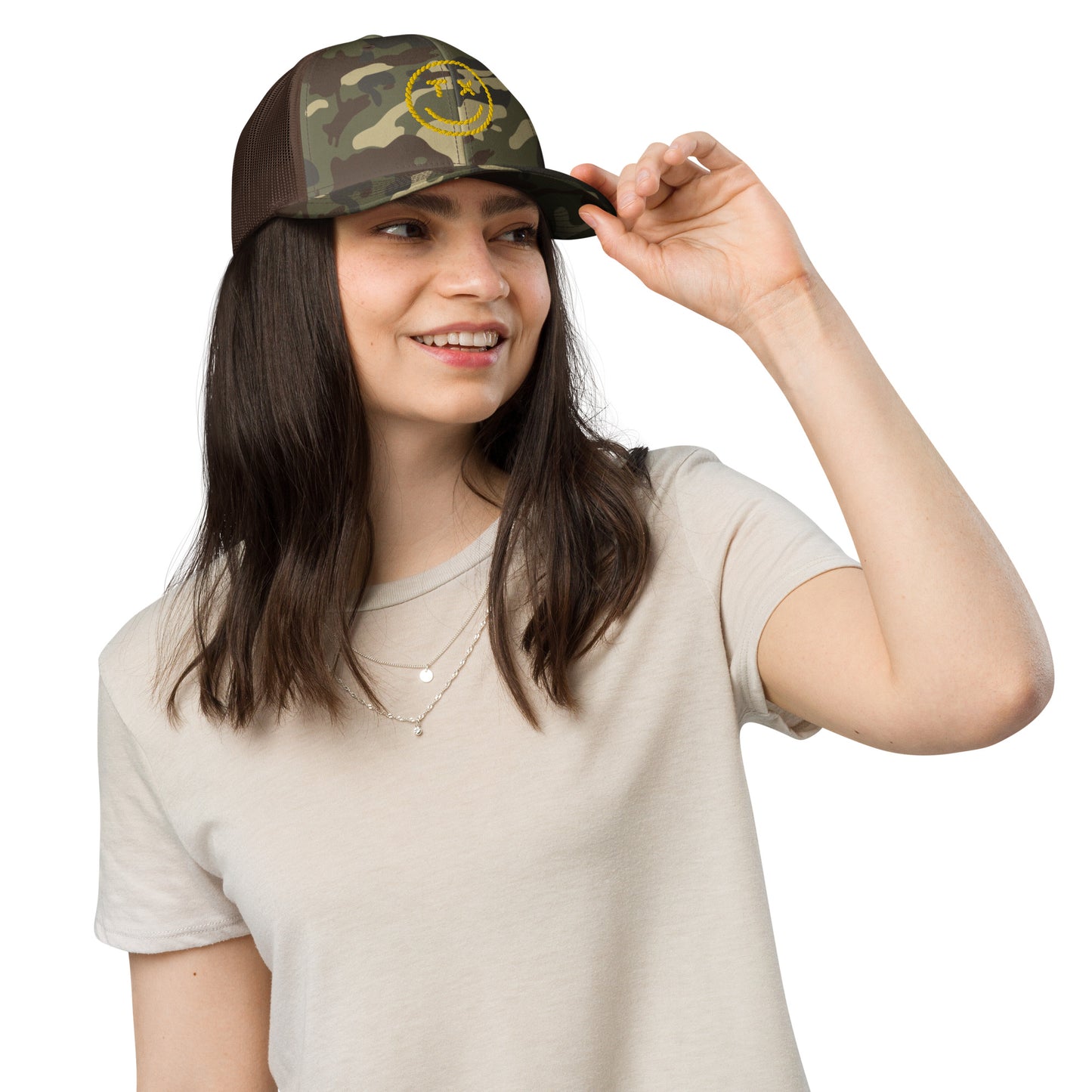 TX Smile Rope - Camouflage trucker hat