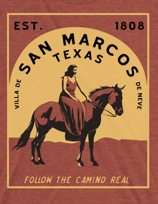 Girl on Horse - t-shirt