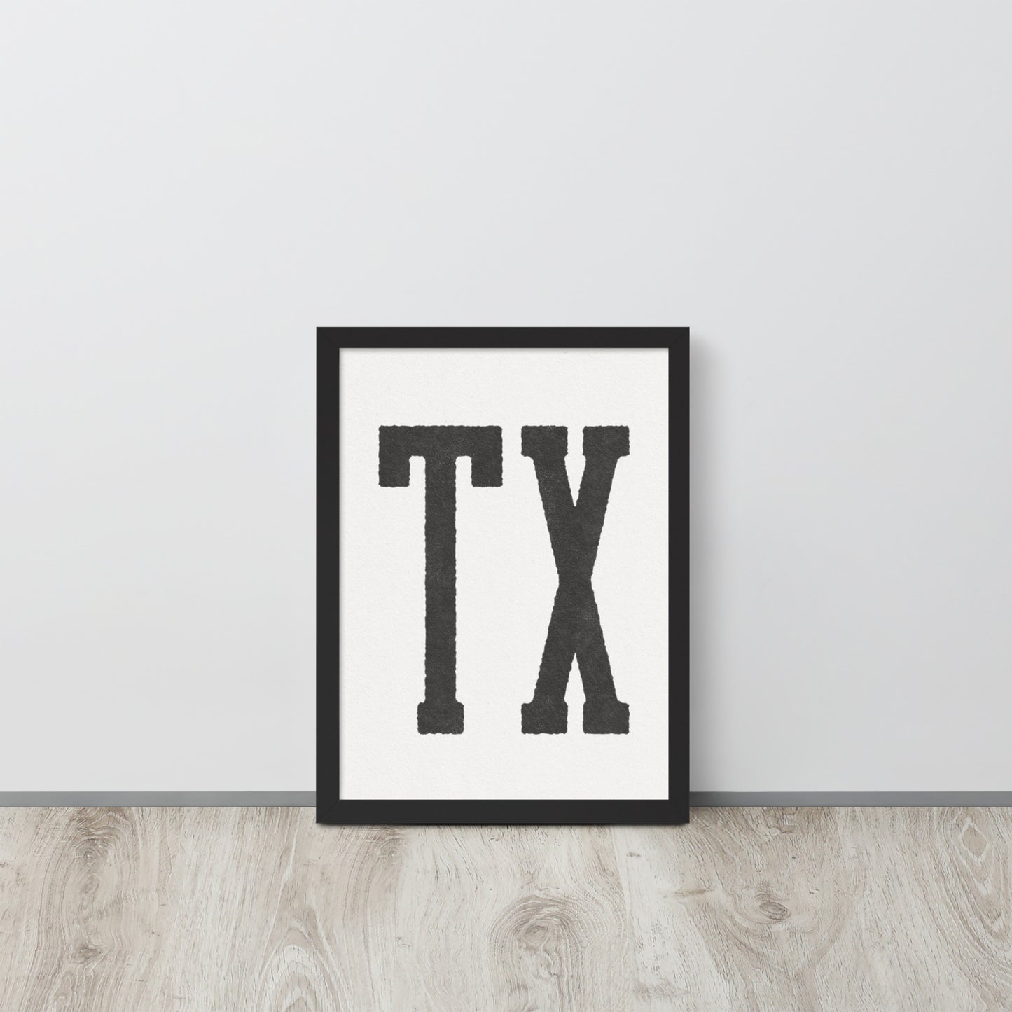 TX - Framed poster