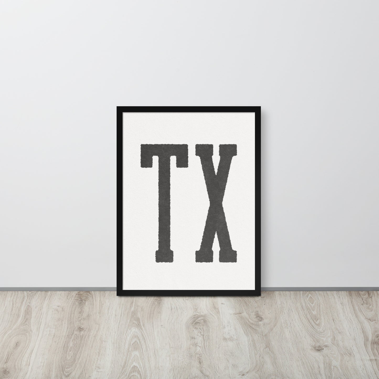 TX - Framed poster