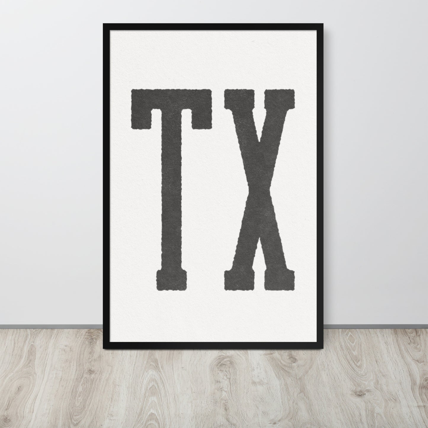 TX - Framed poster