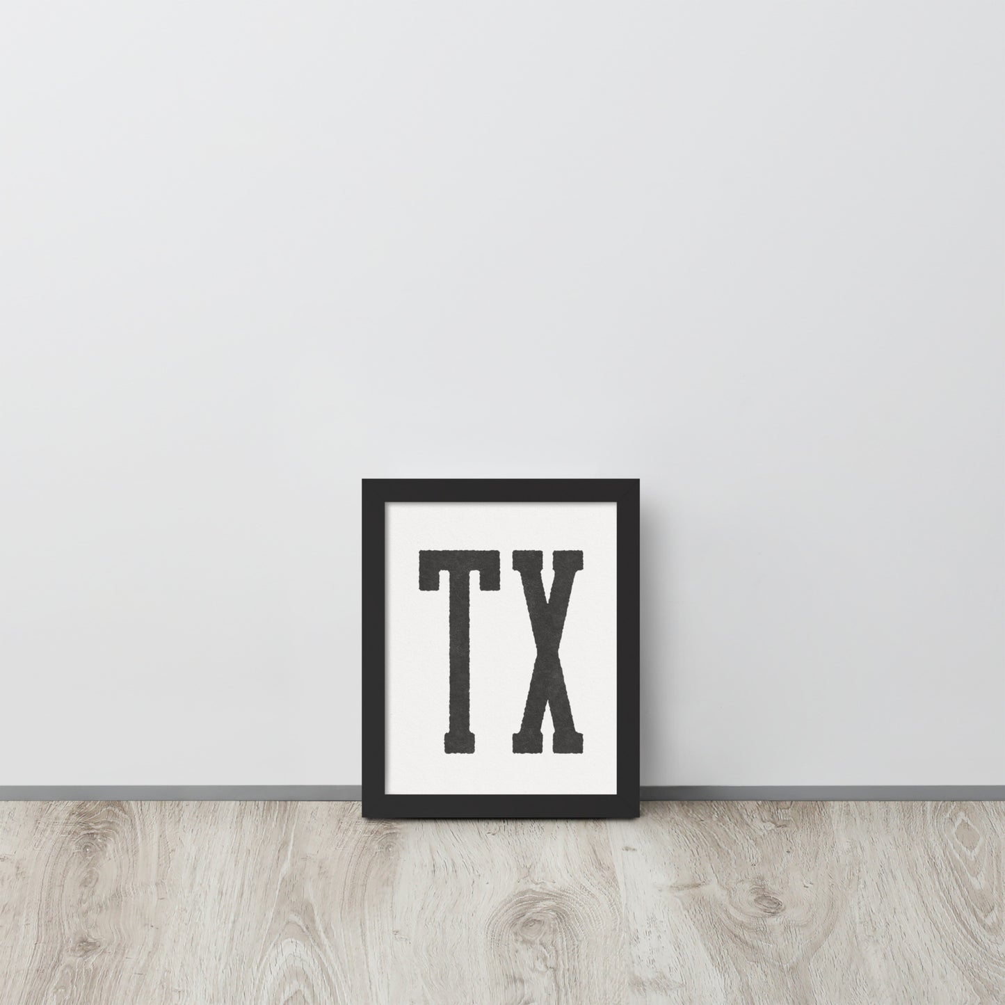 TX - Framed poster