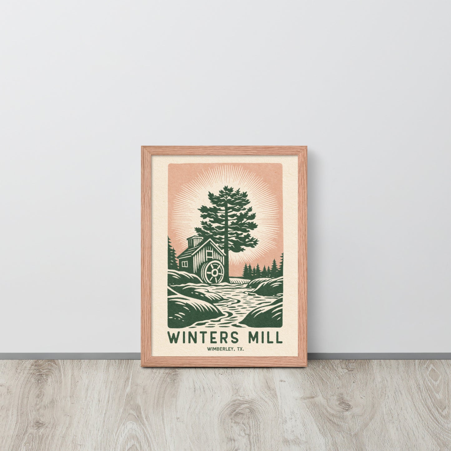 Winter's Mill - Framed poster