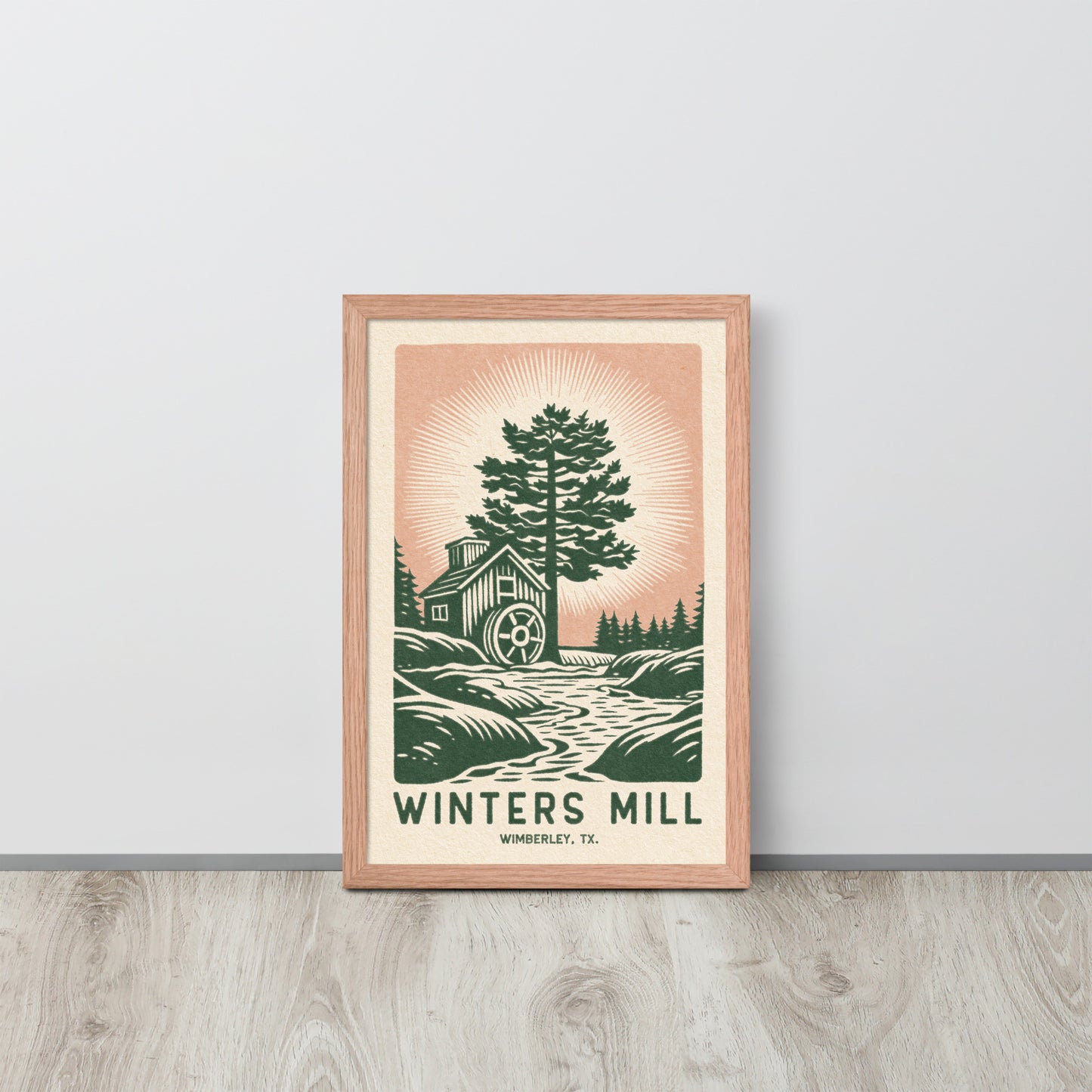 Winter's Mill - Framed poster