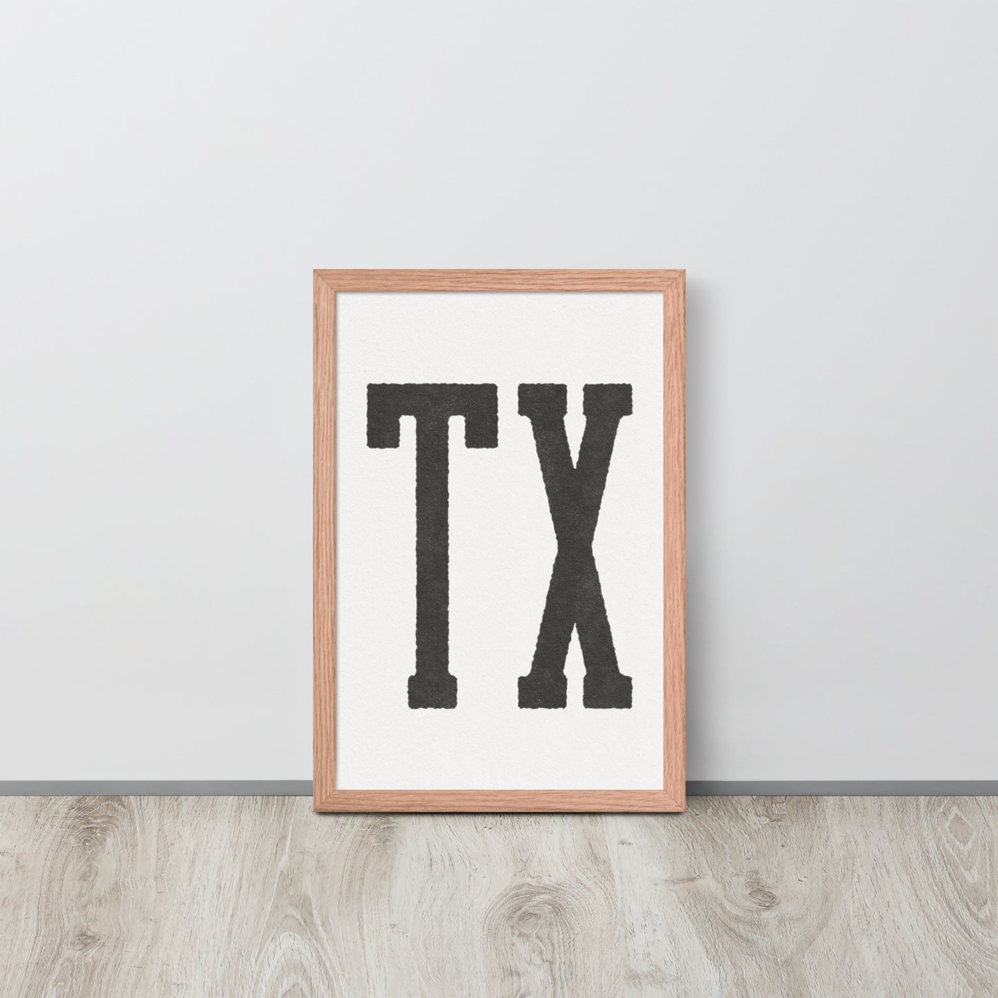 TX - Framed poster