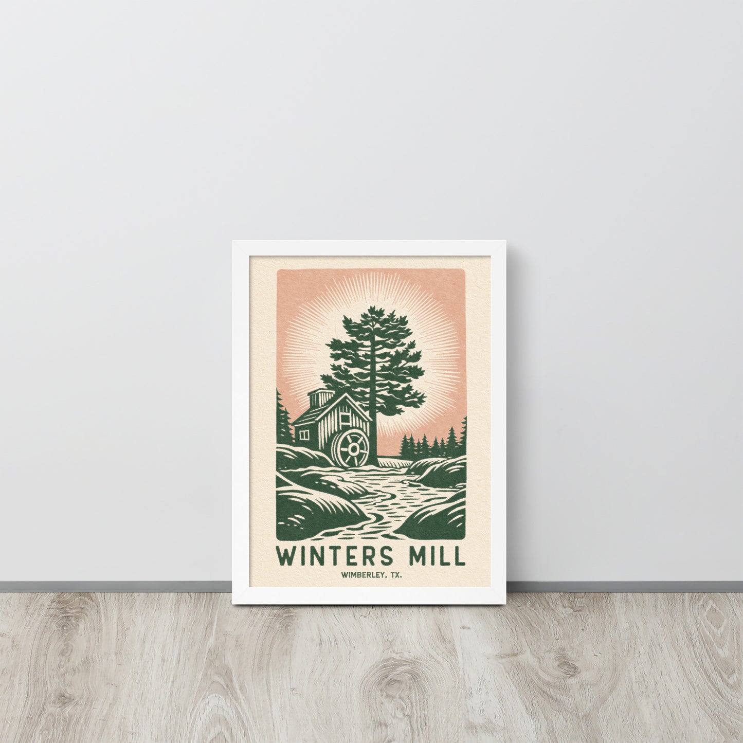 Winter's Mill - Framed poster