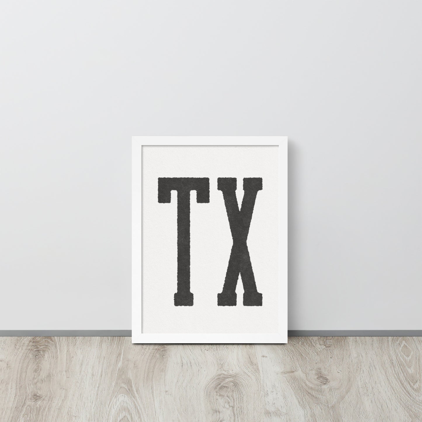 TX - Framed poster