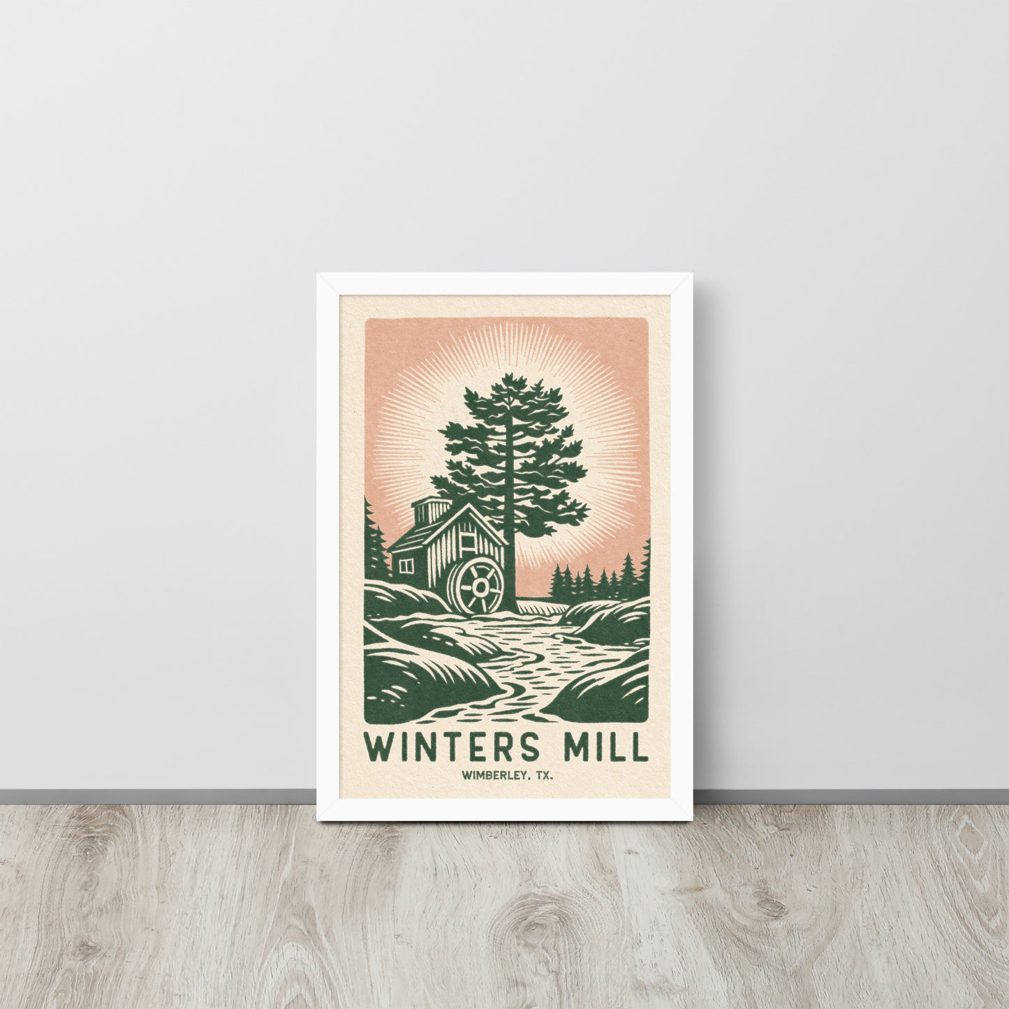Winter's Mill - Framed poster