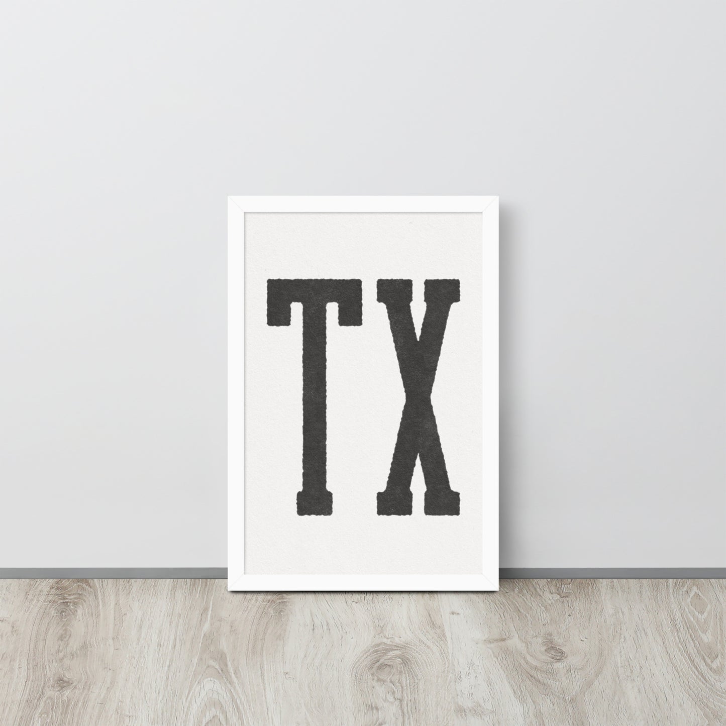 TX - Framed poster