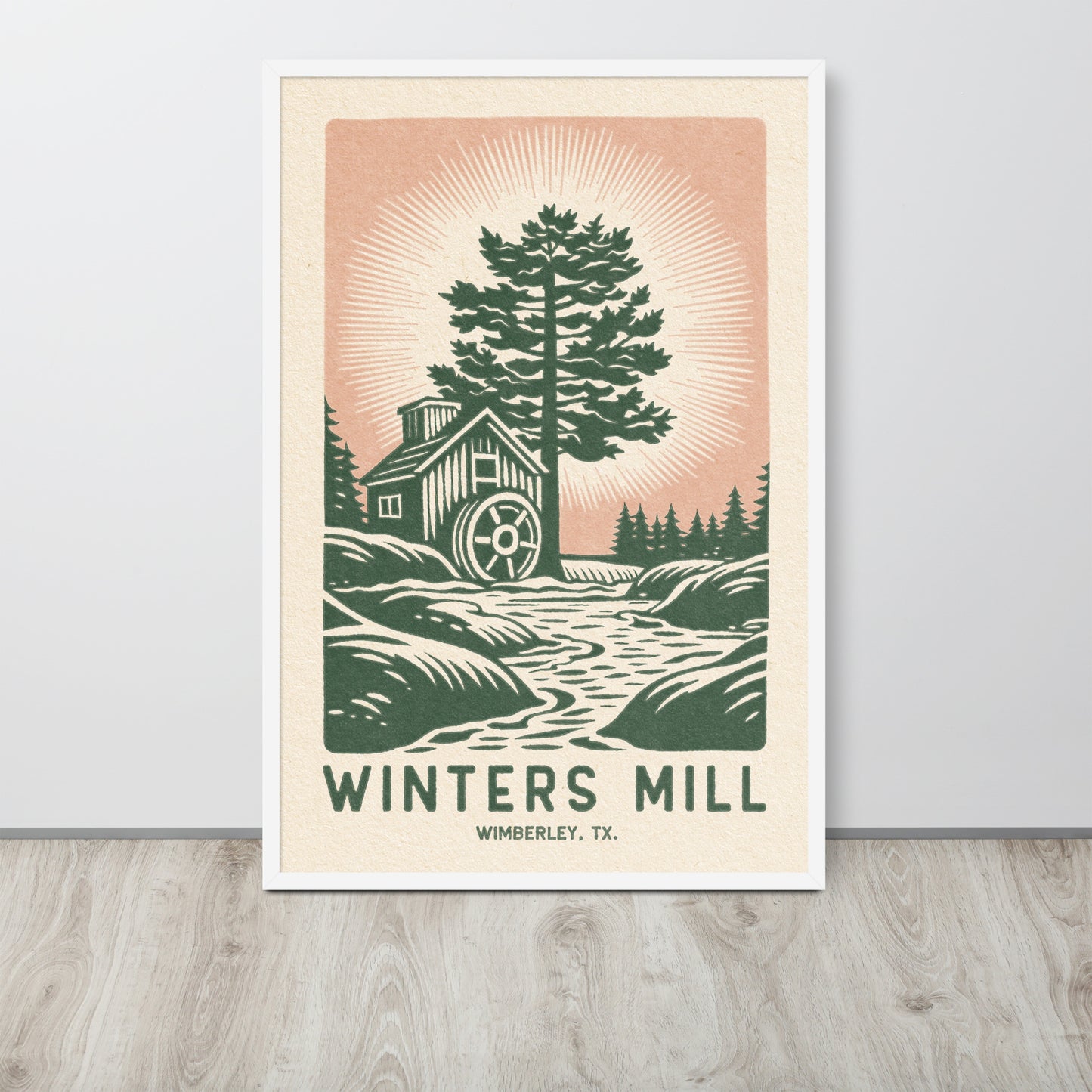 Winter's Mill - Framed poster