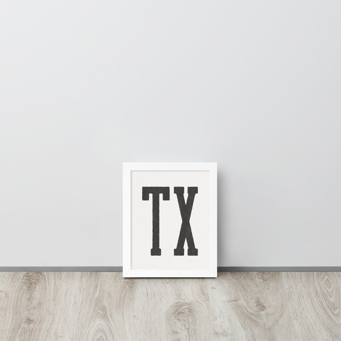 TX - Framed poster