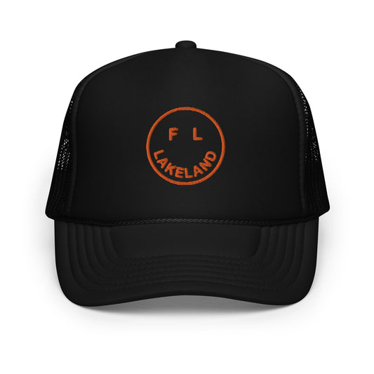 Smile Lakeland FL - Foam trucker BLACK/ORANGE