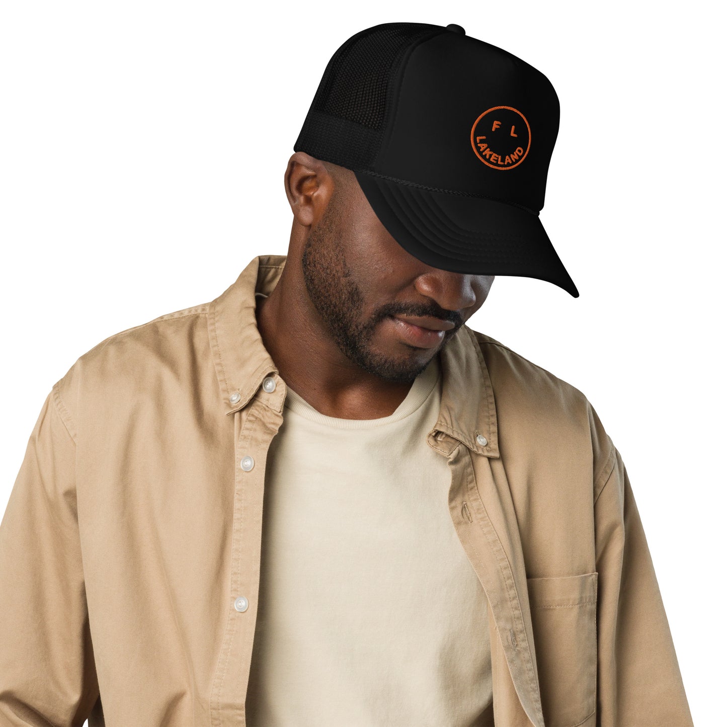 Smile Lakeland FL - Foam trucker BLACK/ORANGE