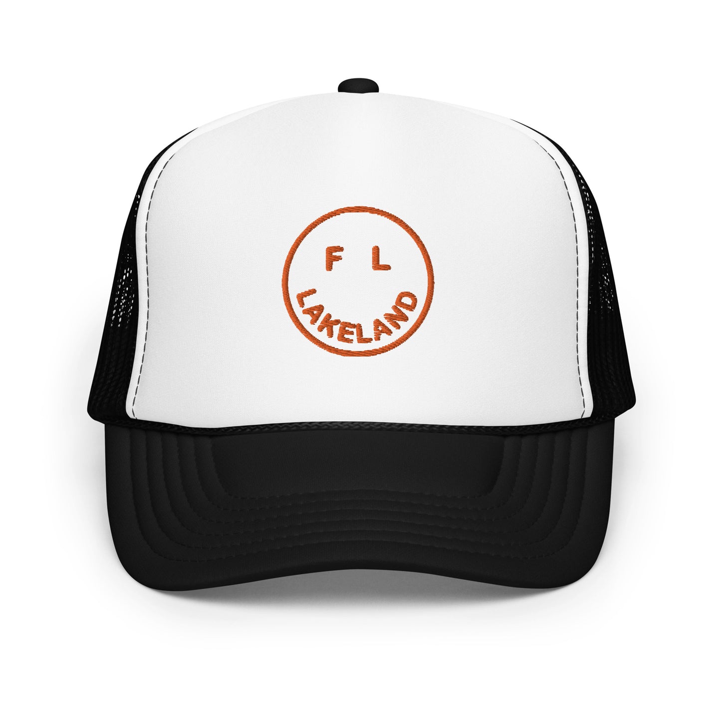Smile Lakeland FL - Foam trucker BLACK/ORANGE