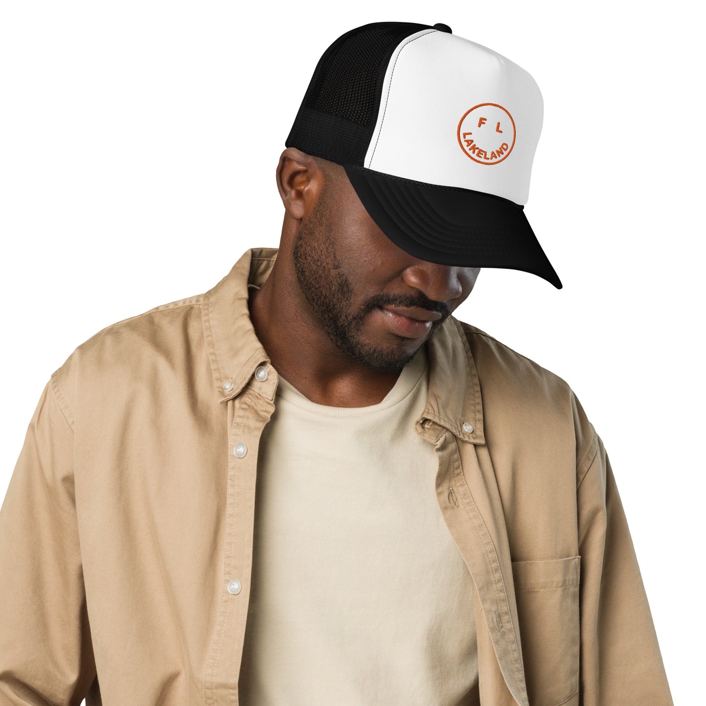 Smile Lakeland FL - Foam trucker BLACK/ORANGE