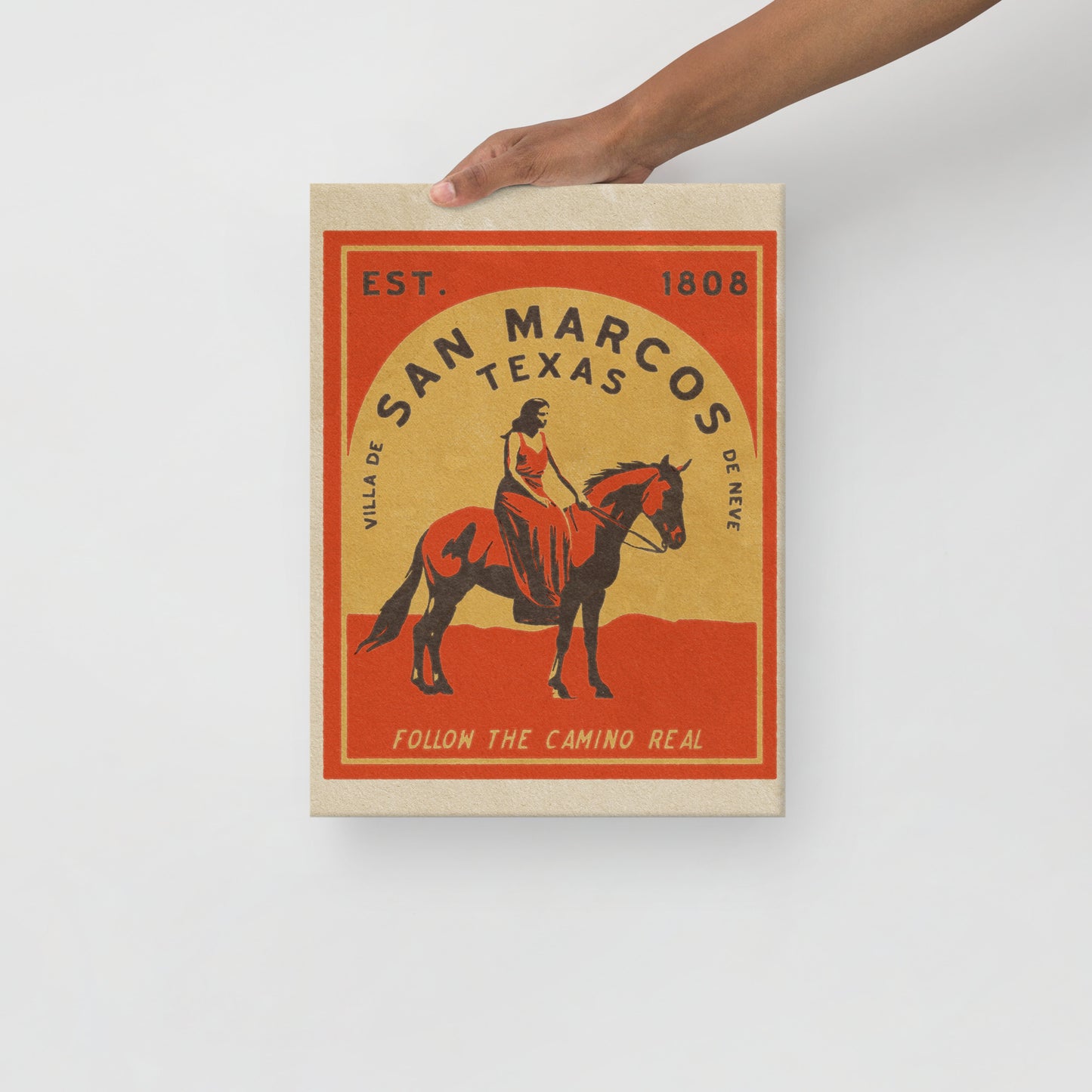 Girl On Horse - Thin canvas