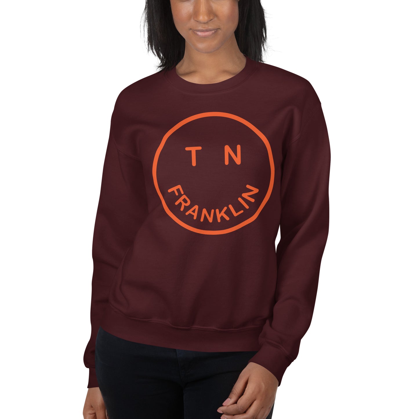Smile Franklin Orange - Unisex Sweatshirt