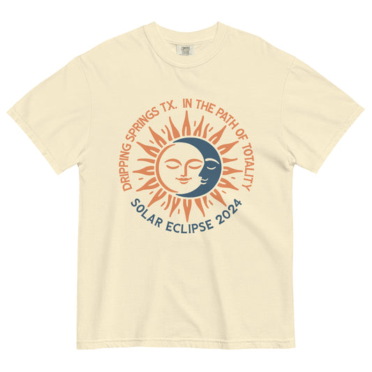 Eclipse 2024 Dripping Springs TX - Front Only - T-shirt