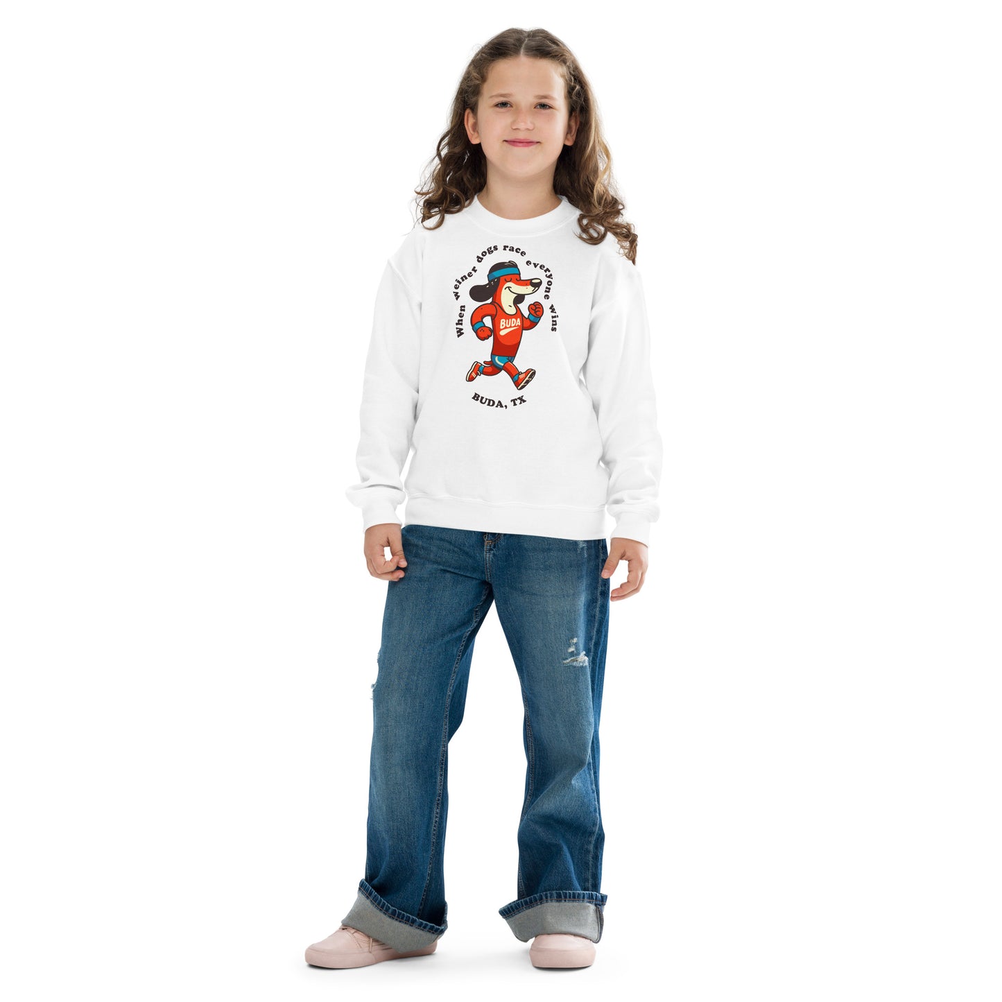 Buda Weiner Dog Racing - Youth sweatshirt