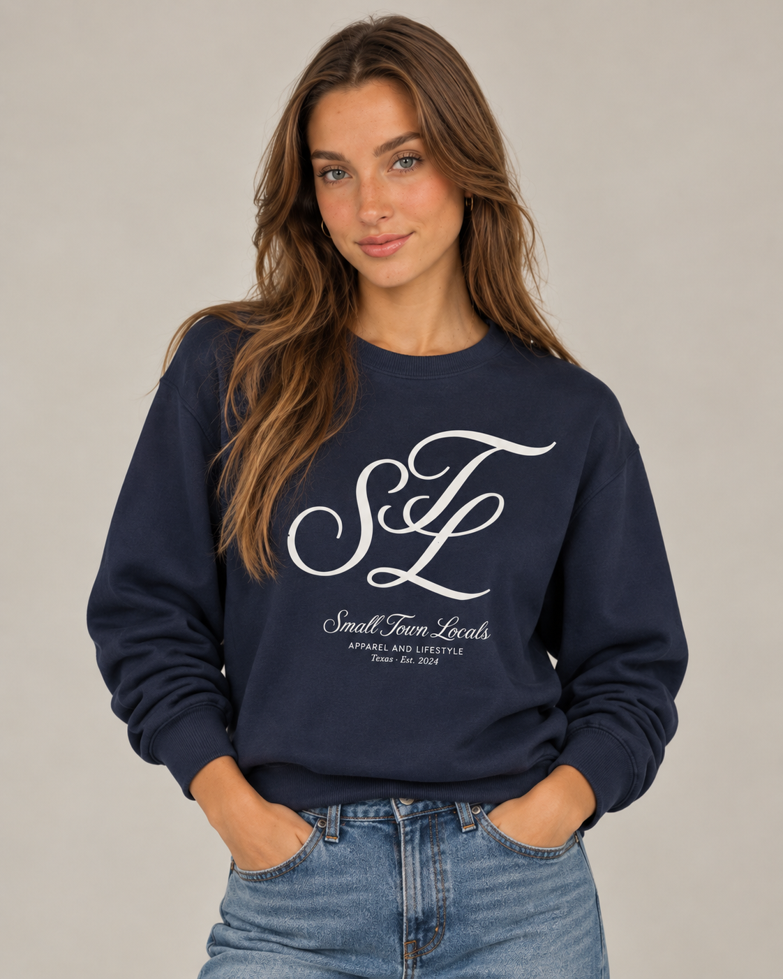 Small Town Locals Monogram Oversized sweatshirt