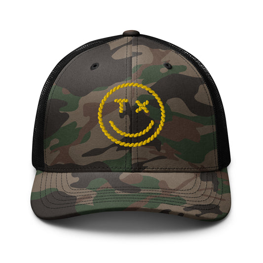 TX Smile Rope - Camouflage trucker hat