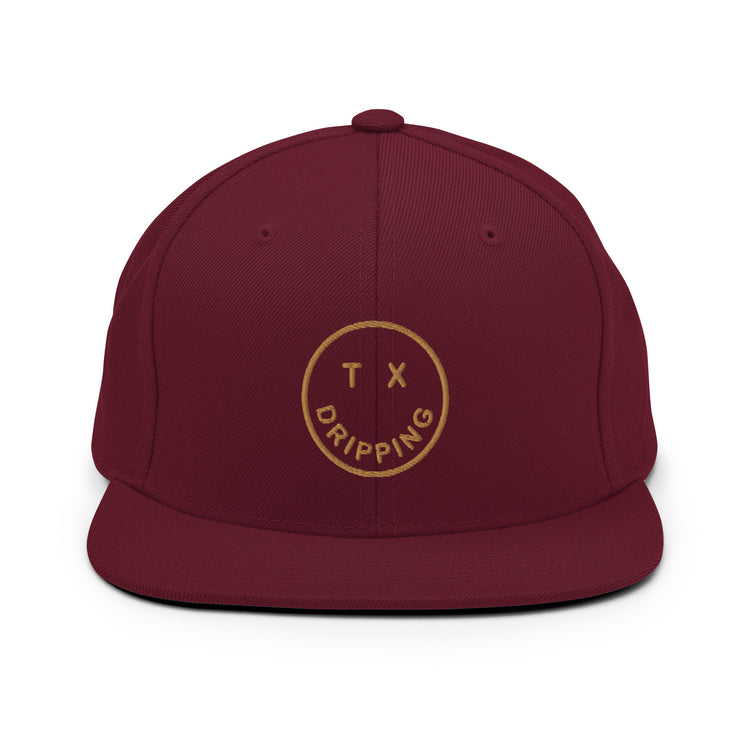 Dripping Springs Smile Snapback Hat, front view