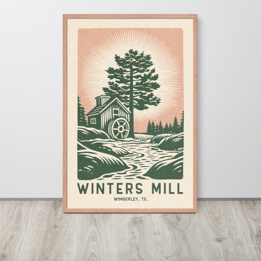 Winter's Mill - Framed poster