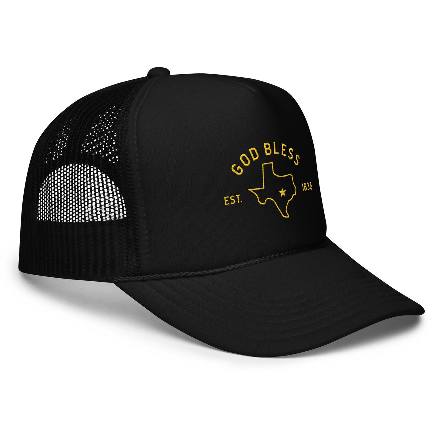 God Bless Texas - Foam trucker hat