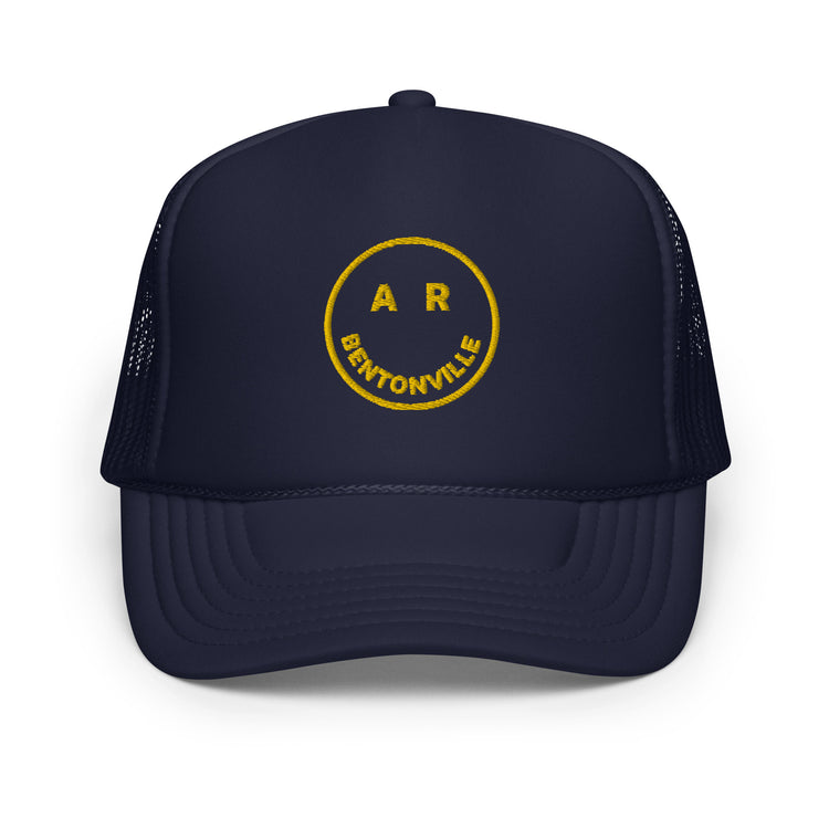 Smile Bentonville AR, Foam trucker hat, front view