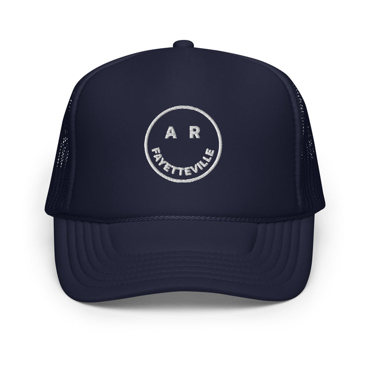 Smile Fayetteville AR, Foam trucker hat, front view
