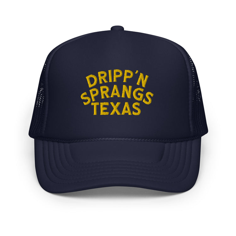 Dripp'n Sprangs, Foam trucker hat, front view