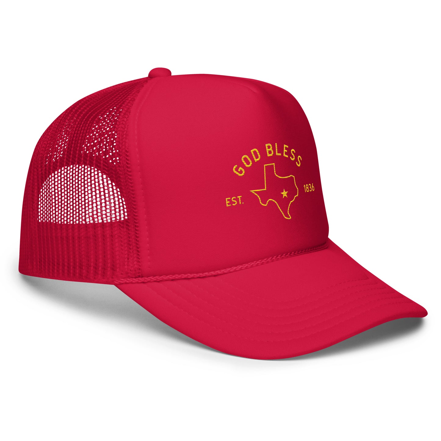 God Bless Texas - Foam trucker hat