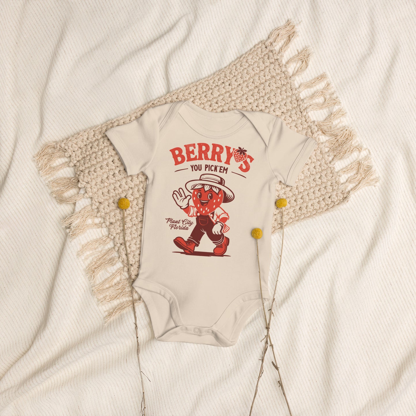 Mr Berry - Organic cotton baby bodysuit