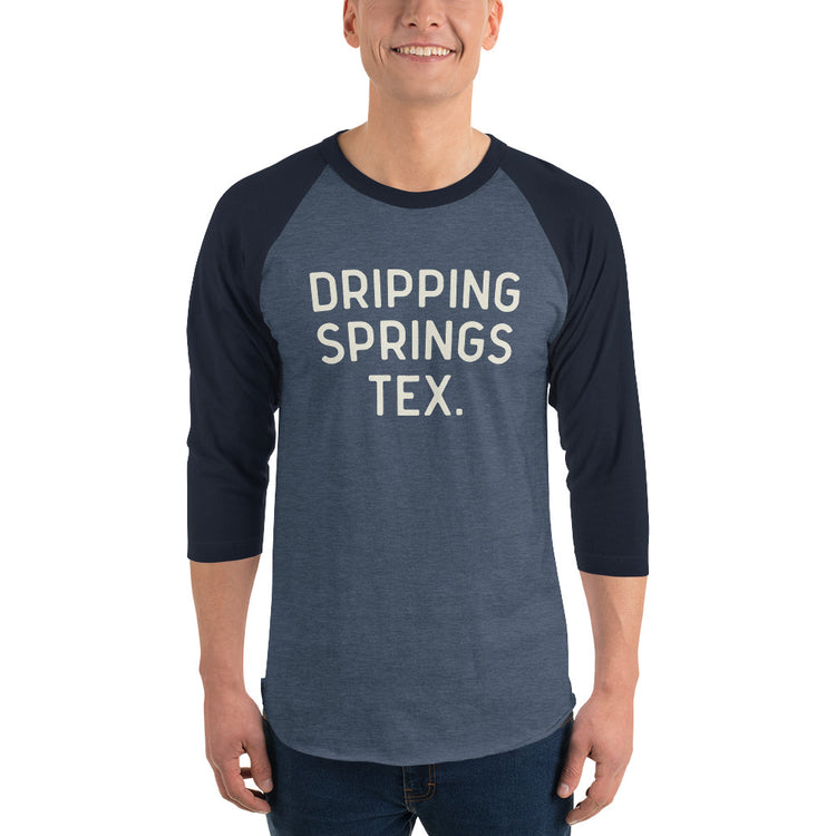 Dripping Springs TEX, 3/4 sleeve raglan shirt, front view