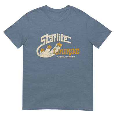 Starlite Lounge T-Shirt, Heather Indigo, front view