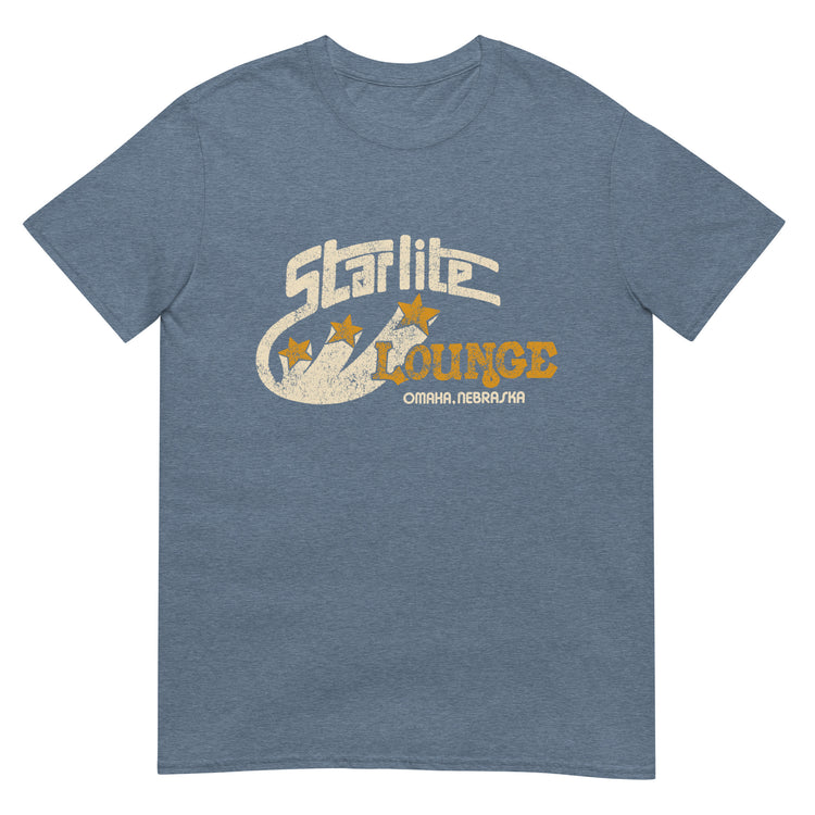 Starlite Lounge T-Shirt, Heather Indigo, front view