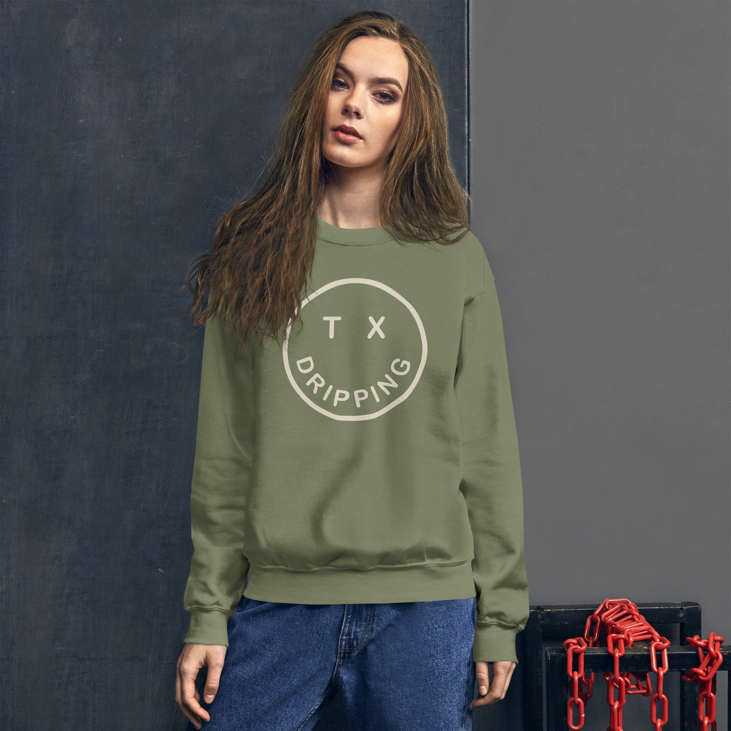 Smile Dripping TX - Unisex Sweatshirt