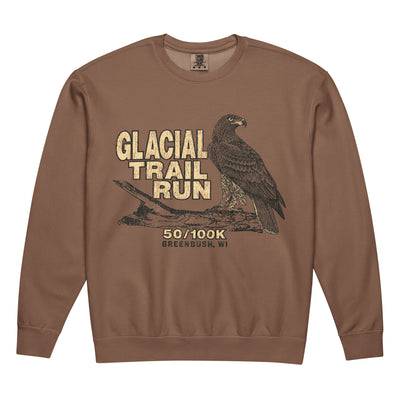 Greenbush WI Glacial Trail Run Sweatshirt, Espresso, front view