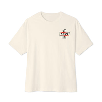 Canton Car Club boxy tee, Natural, front view