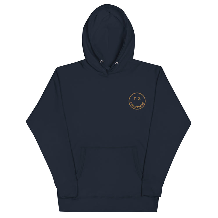 Smile San Marcos TX, Unisex Hoodie, front view