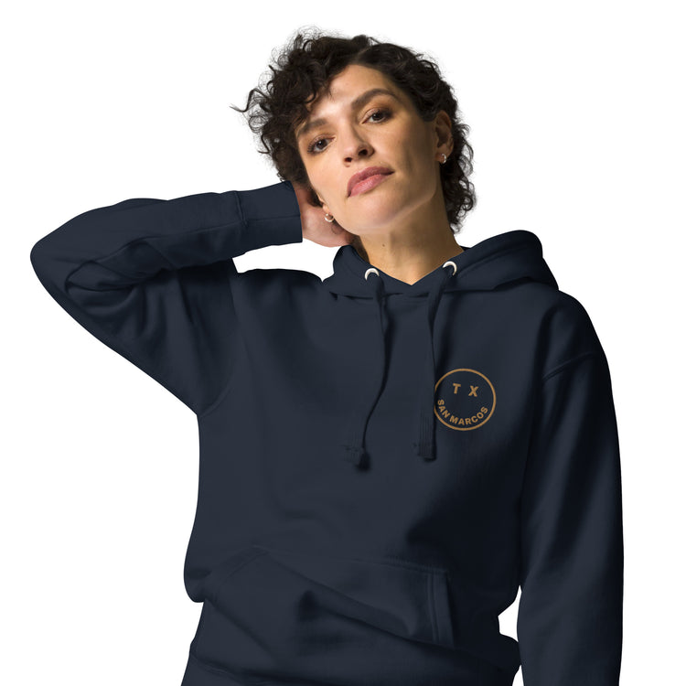 Smile San Marcos TX, Unisex Hoodie, close-up
