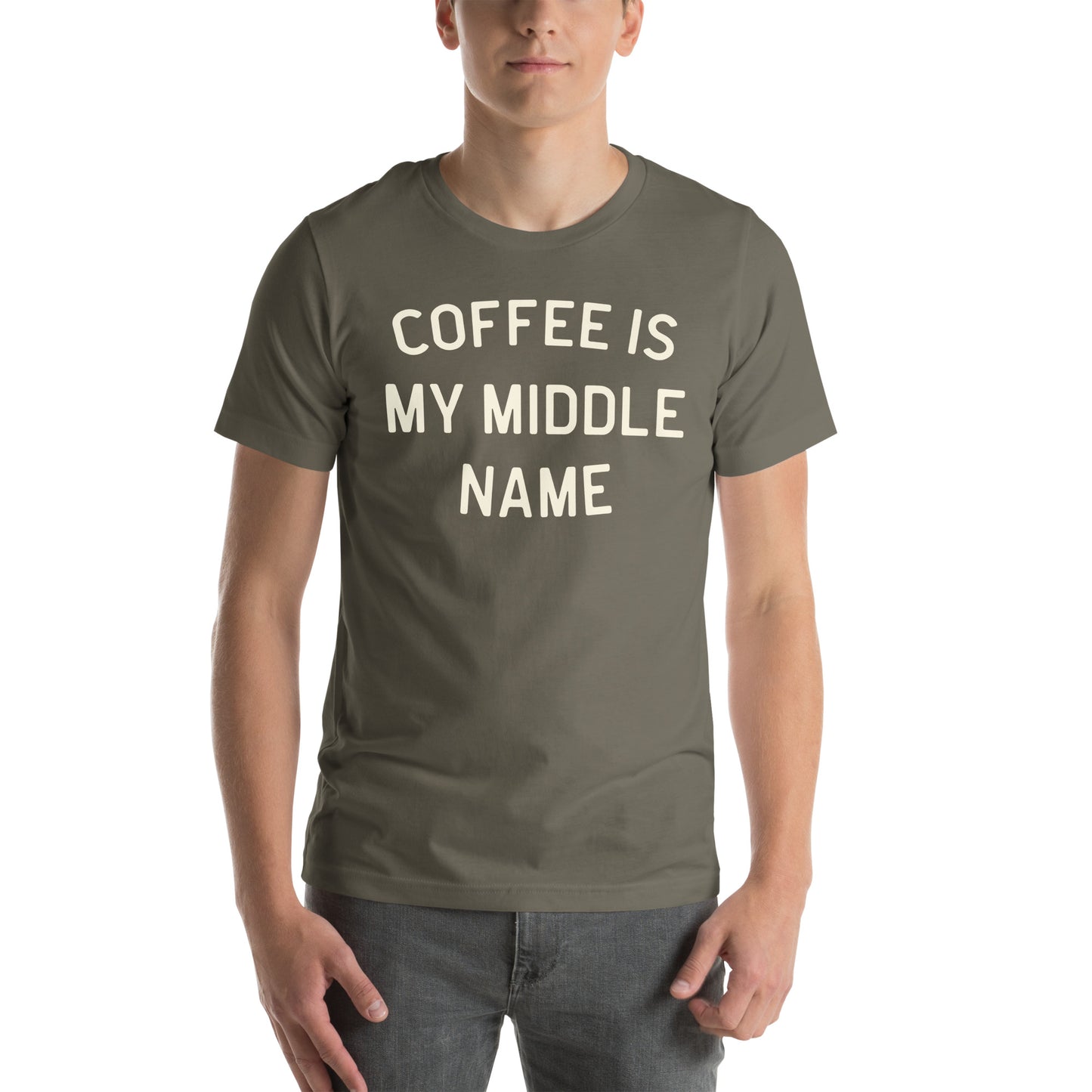 Coffee Is My Middle Name - Dark t-shirt