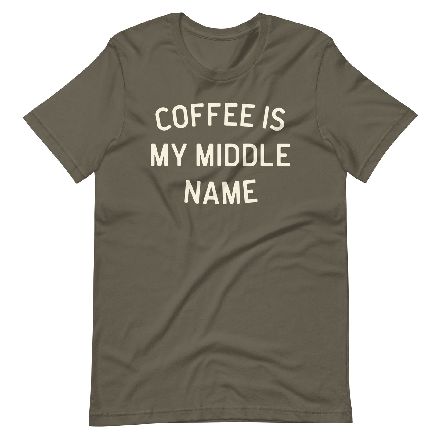 Coffee Is My Middle Name - Dark t-shirt