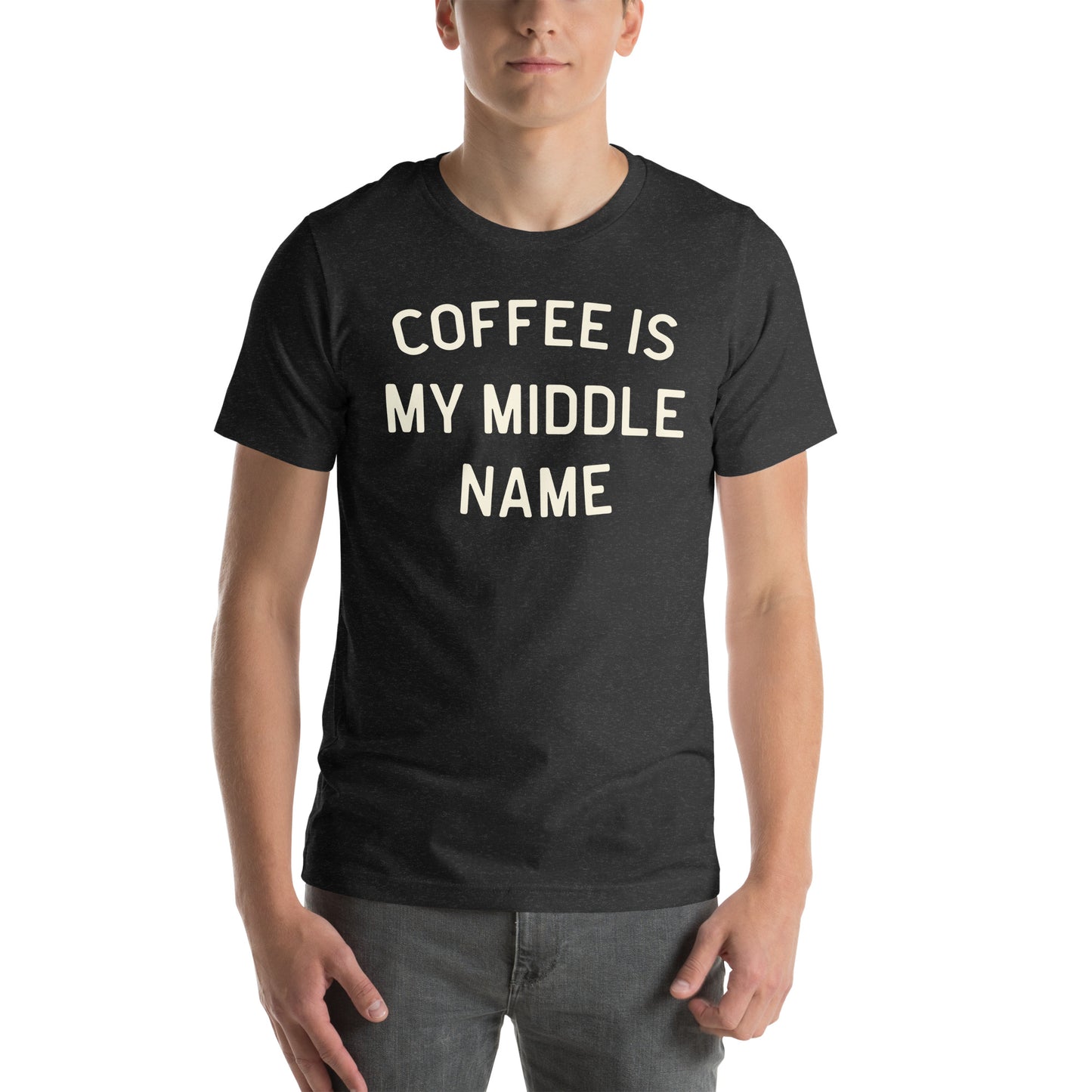 Coffee Is My Middle Name - Dark t-shirt