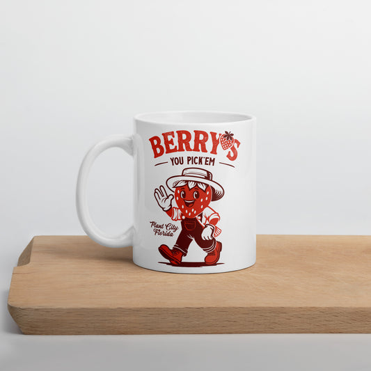 Mr Berry - White glossy mug