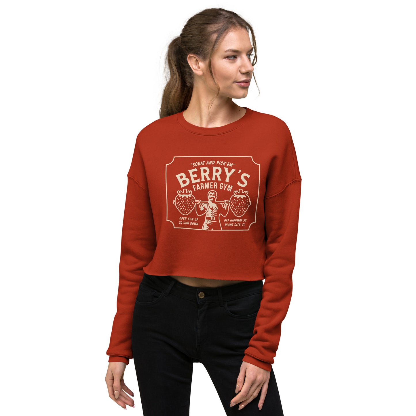 BERRY'S GYM - Crop Sweatshirt